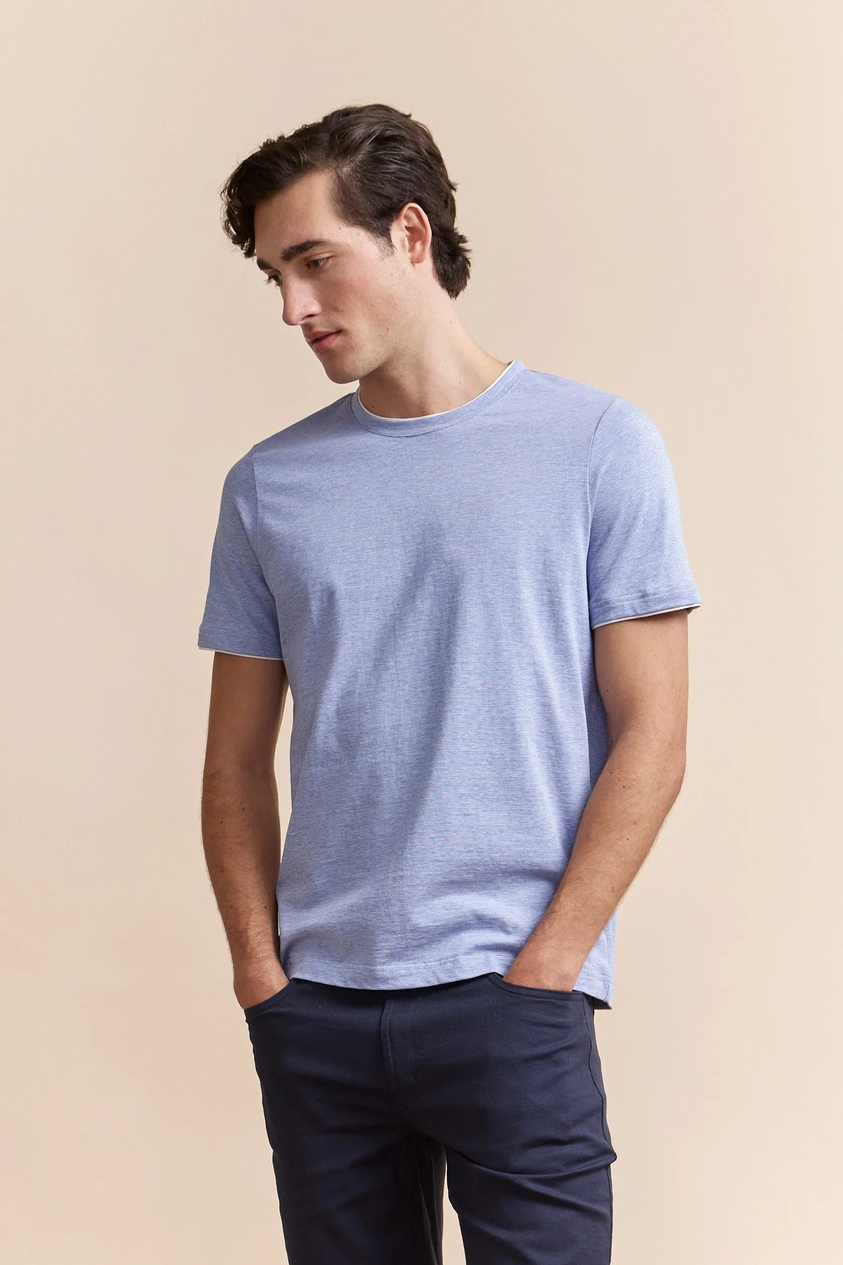 Thin stripes t-shirt sold by Tristan Style product image thumbnail 2
