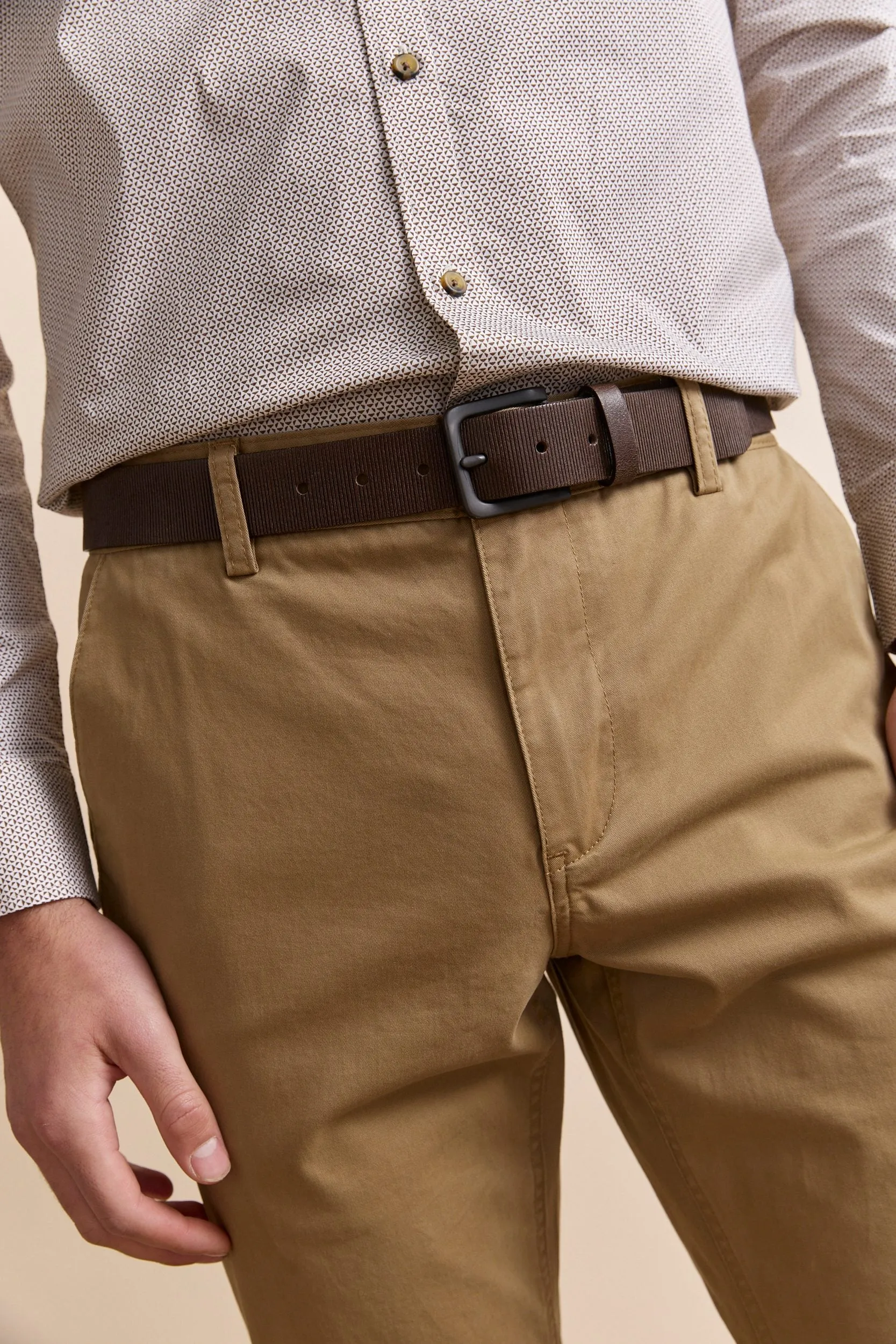 Embossed leather belt sold by Tristan Style