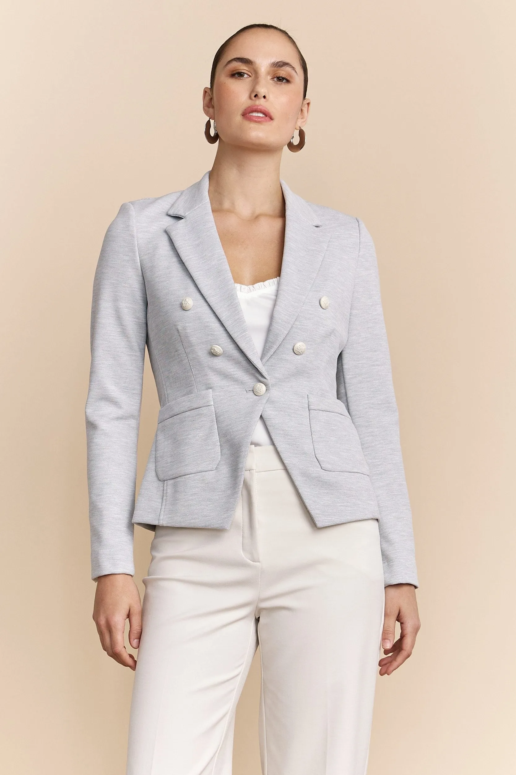 Double-Breasted Stretch Blazer sold by Tristan Style