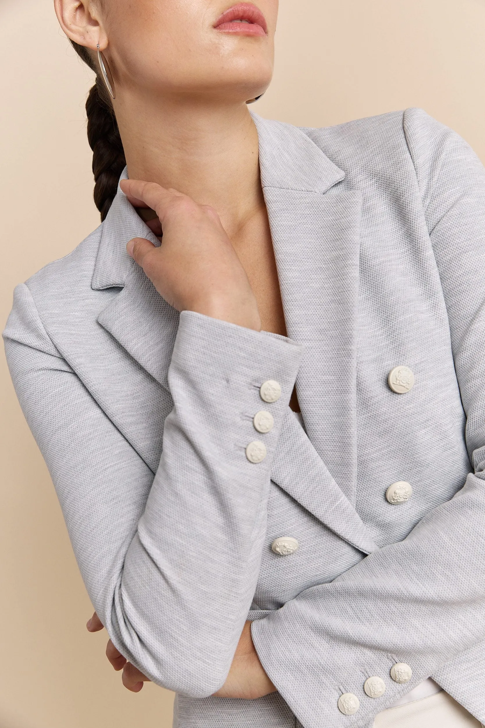 Double-Breasted Stretch Blazer sold by Tristan Style product image thumbnail 3