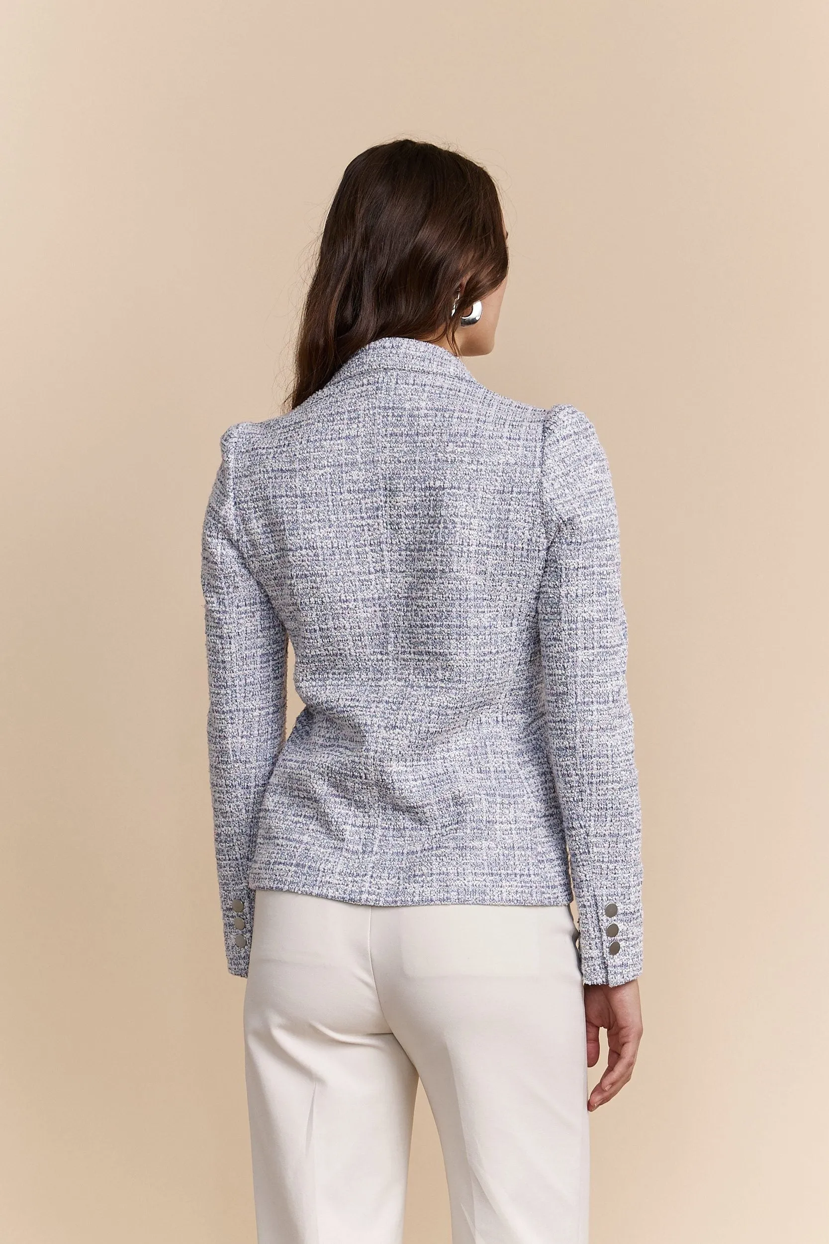 Fitted jacket with puffy sleeves sold by Tristan Style product image thumbnail 2