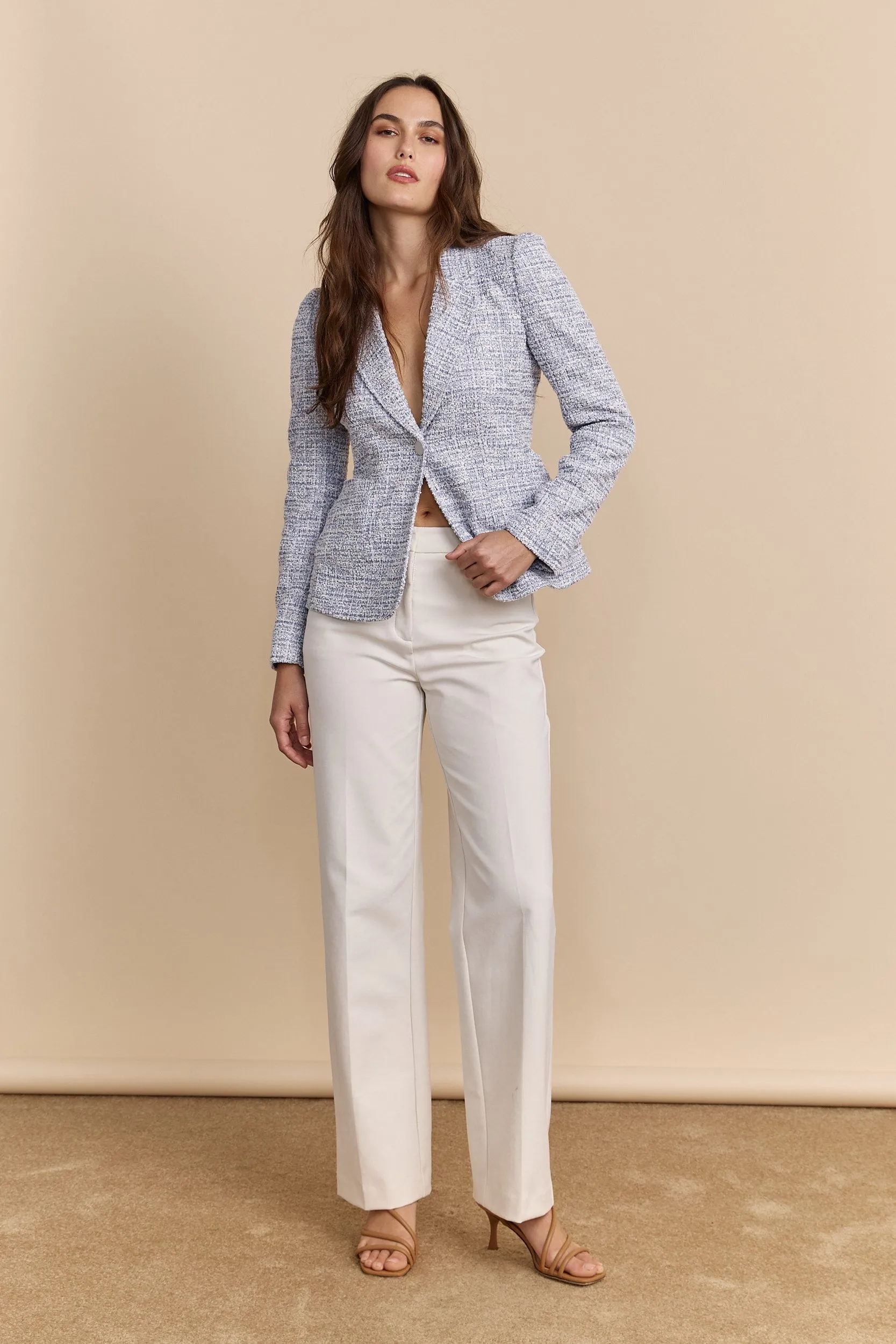 Fitted jacket with puffy sleeves sold by Tristan Style product image thumbnail 4