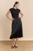 Satin skirt with elastic waist sold by Tristan Style