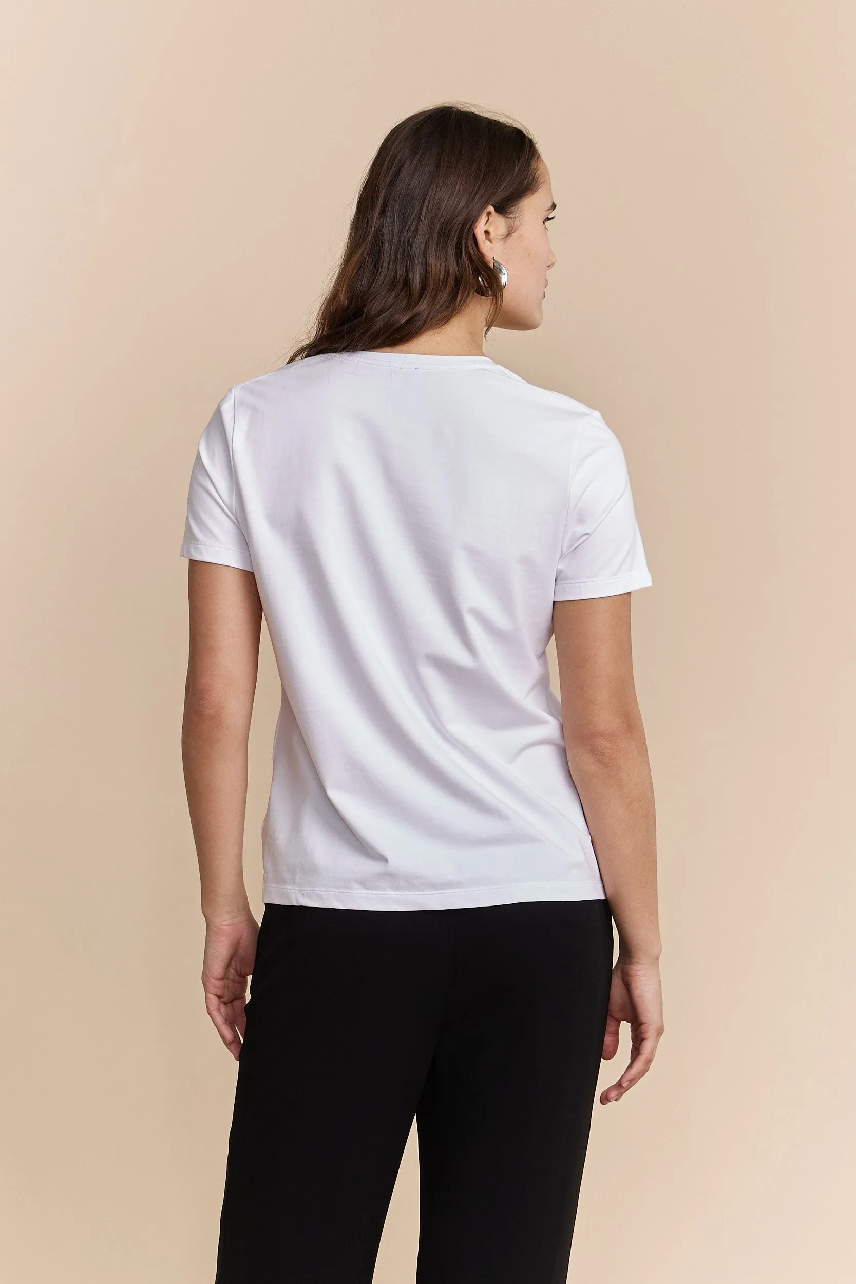 T-shirt with crochet pocket sold by Tristan Style product image thumbnail 2