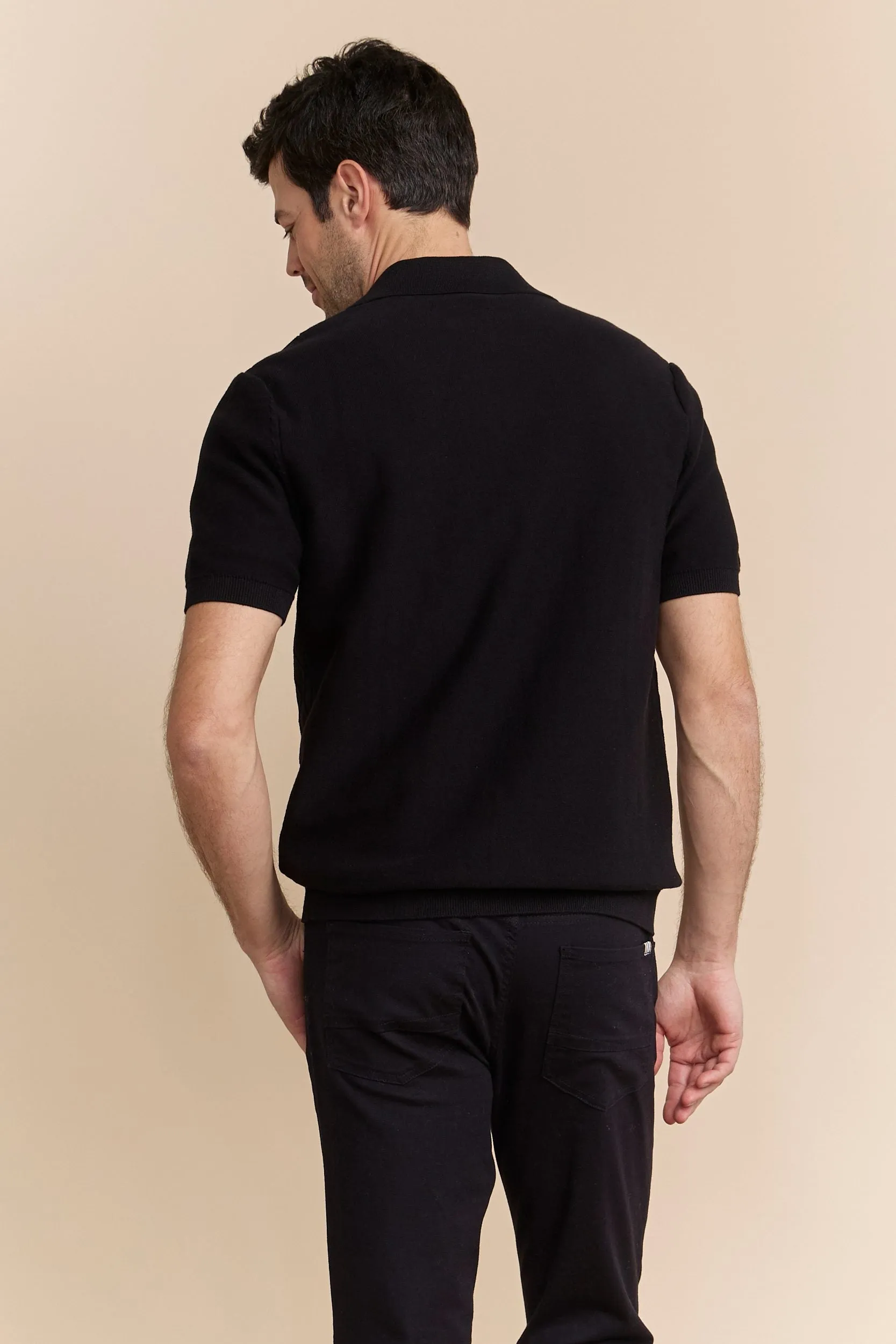 Cable knit front short sleeve cardigan sold by Tristan Style product image thumbnail 3