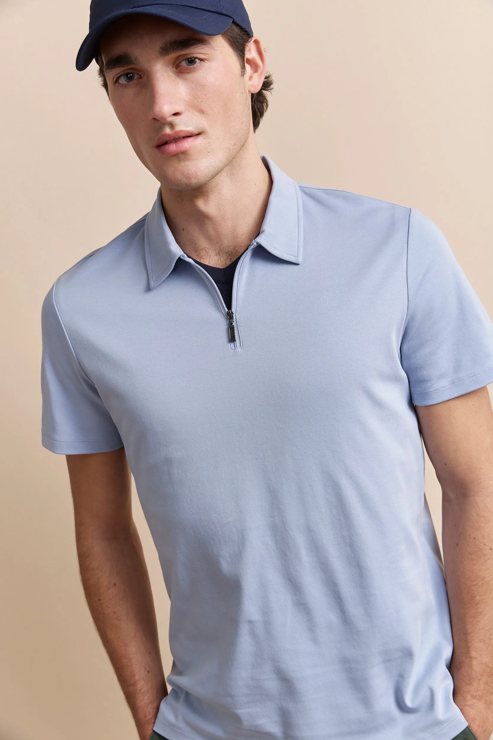 Pima cotton short sleeves polo sold by Tristan Style product image thumbnail 4