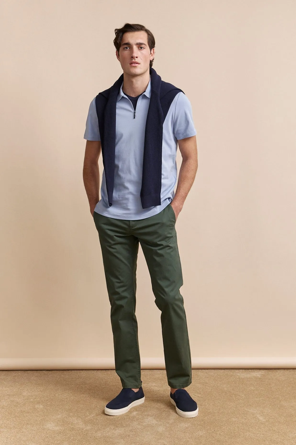 Pima cotton short sleeves polo sold by Tristan Style product image thumbnail 5