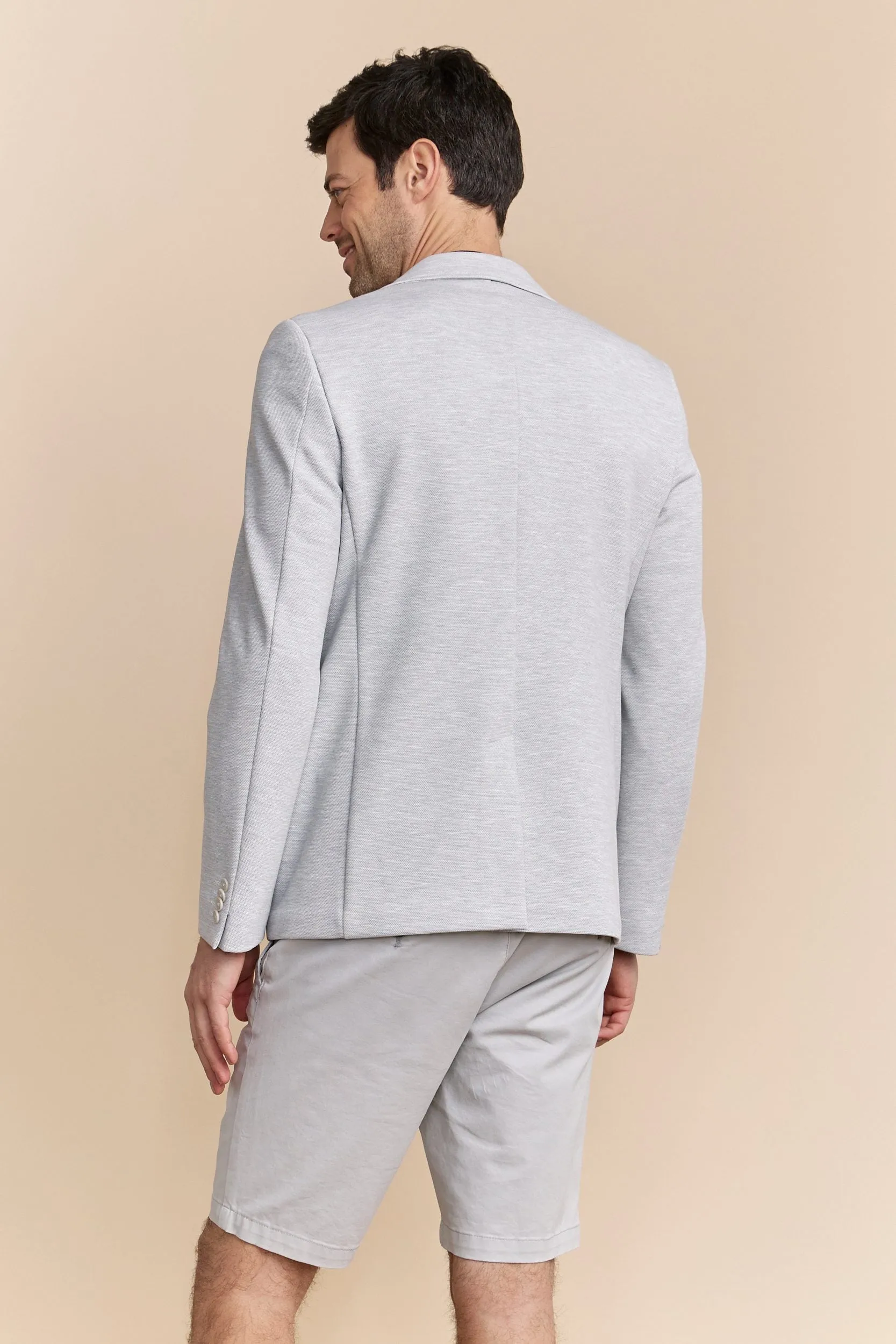Two tone Fitted knit blazer sold by Tristan Style product image thumbnail 3