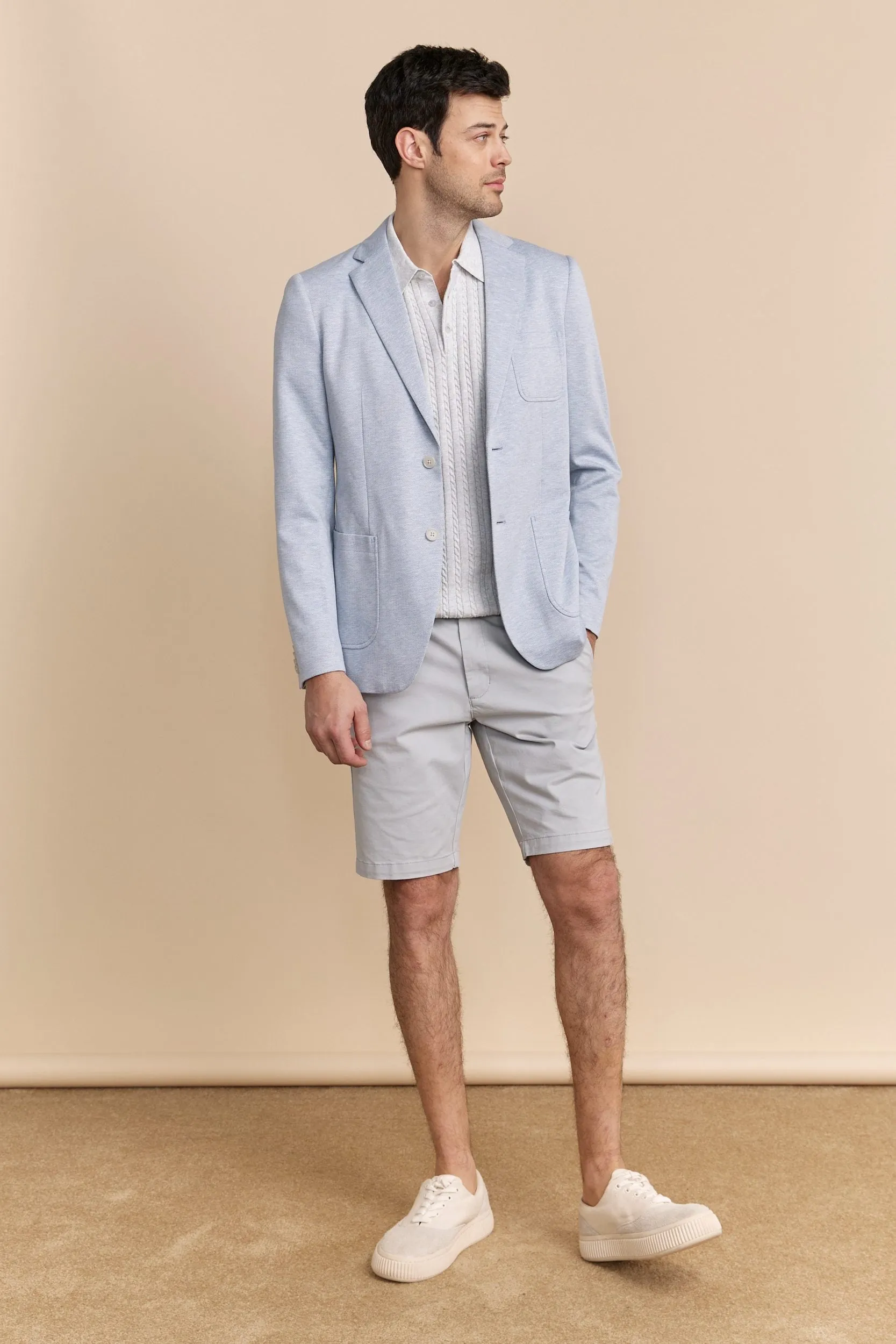 Herringbone knit blazer sold by Tristan Style product image thumbnail 4