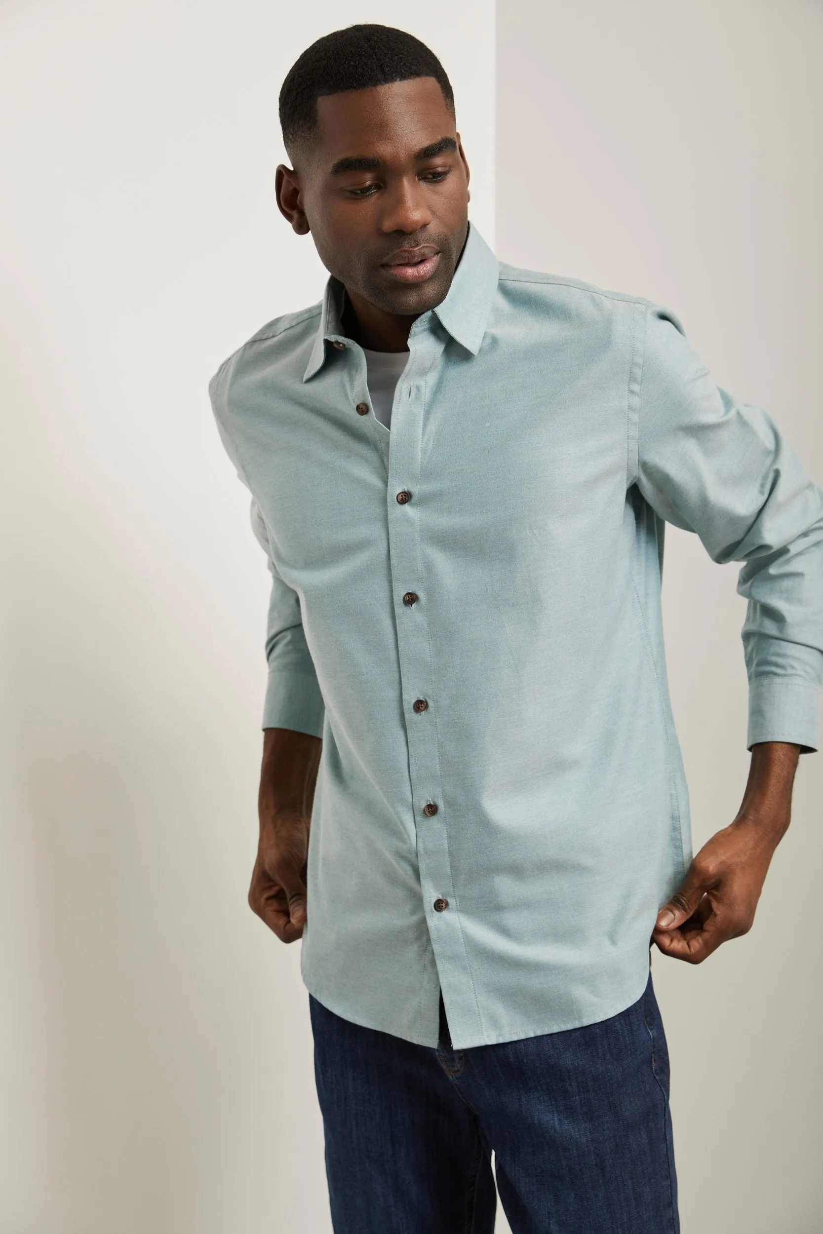 Comfort oxford shirt sold by Tristan Style product image thumbnail 3