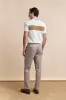 Color block knitted polo sold by Tristan Style