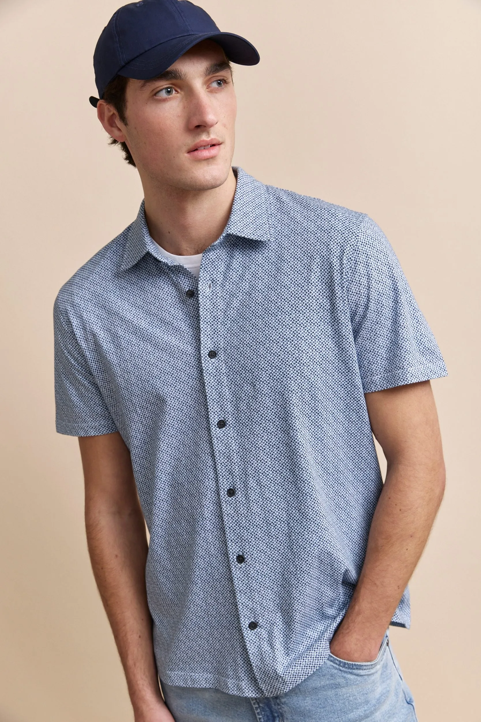 Printed jersey shirt sold by Tristan Style product image thumbnail 3