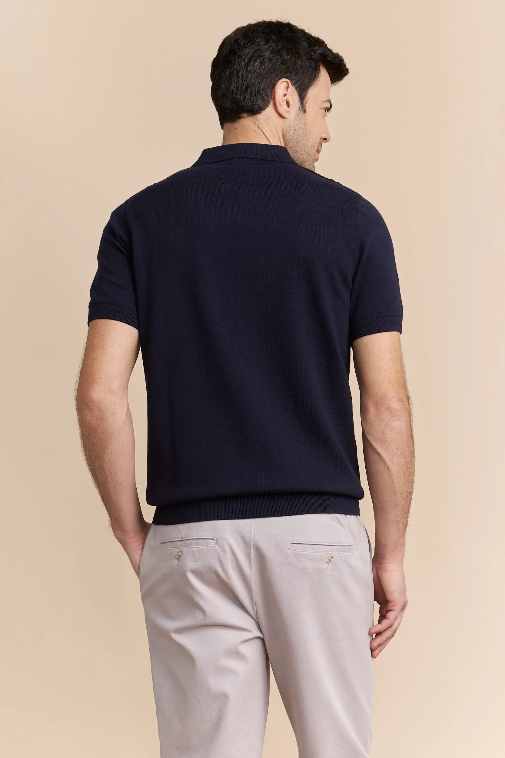 Textured vertical stripes polo sold by Tristan Style product image thumbnail 3