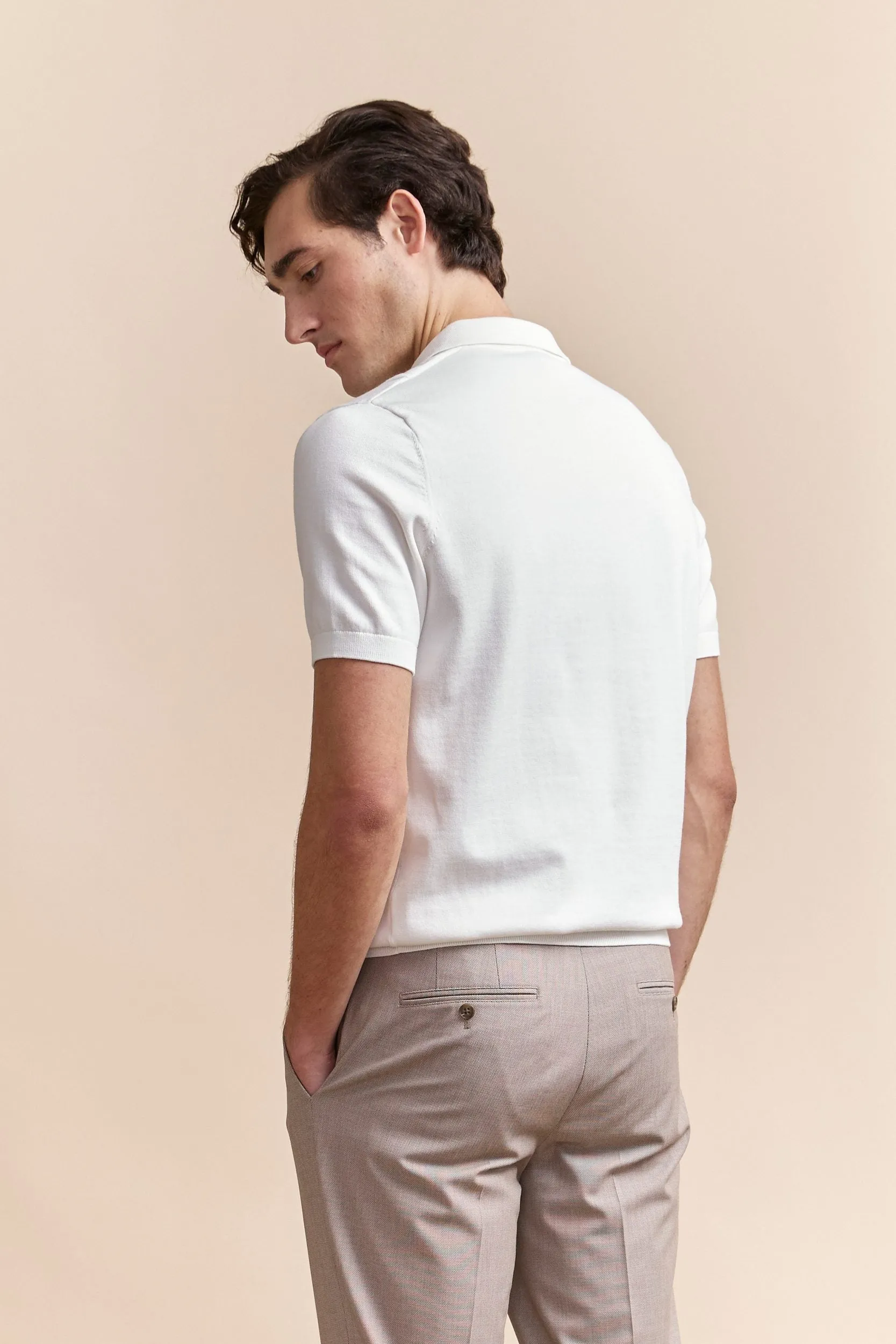 Textured vertical stripes polo sold by Tristan Style product image thumbnail 5