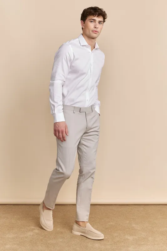 Solid colour slim pants sold by Tristan Style