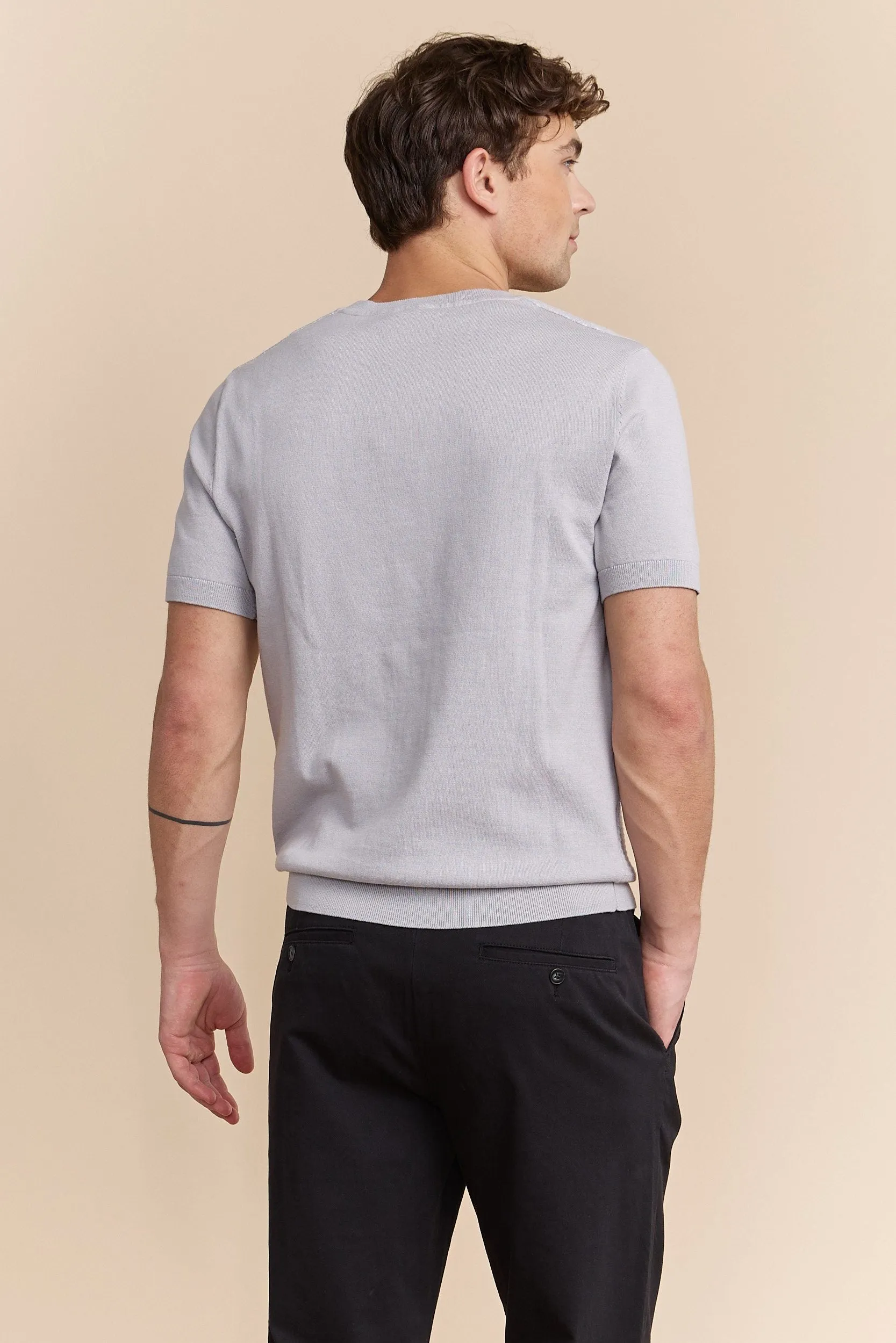 Two tone pointelle knit sweater sold by Tristan Style product image thumbnail 3