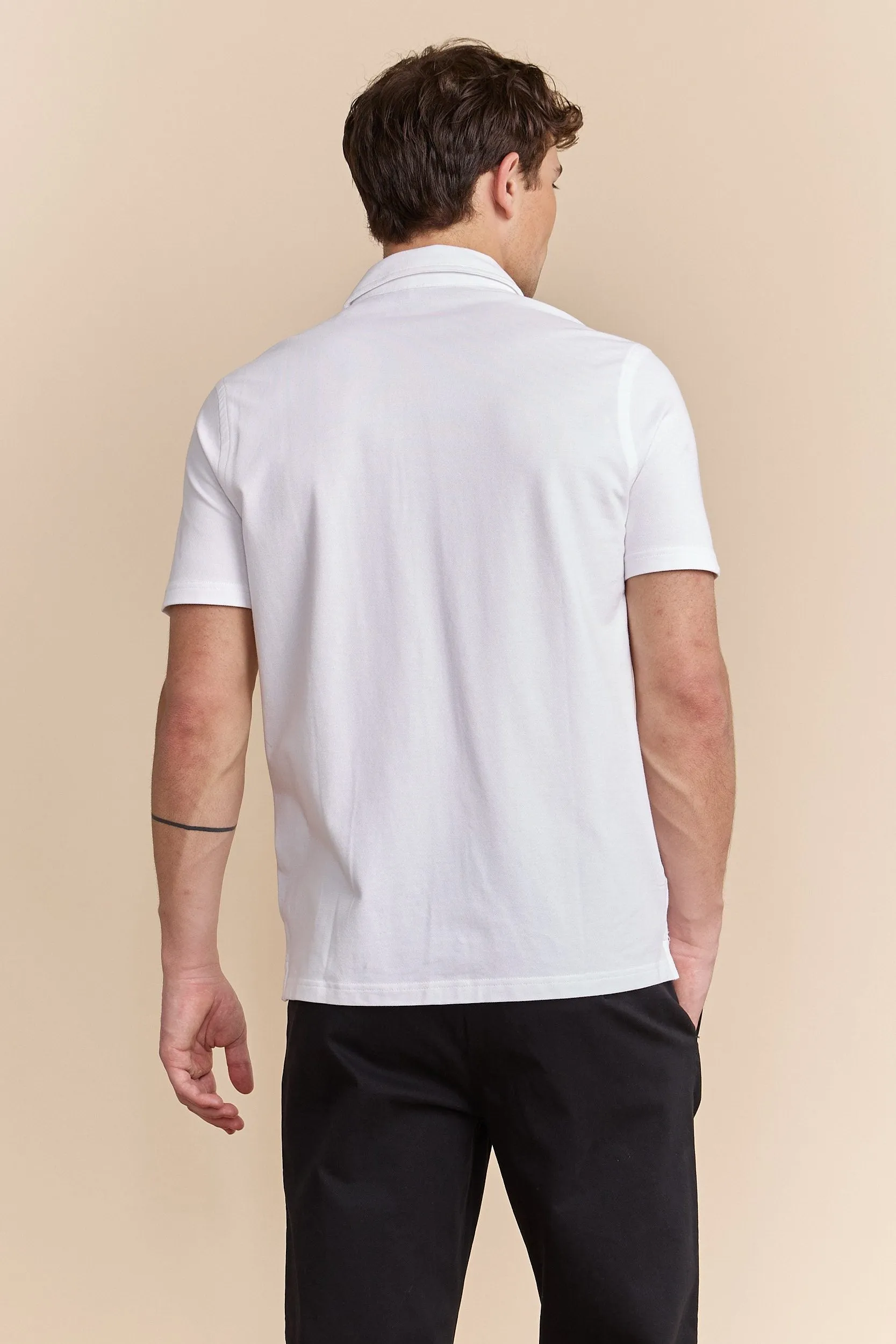 Short sleeves pique shirt sold by Tristan Style product image thumbnail 2