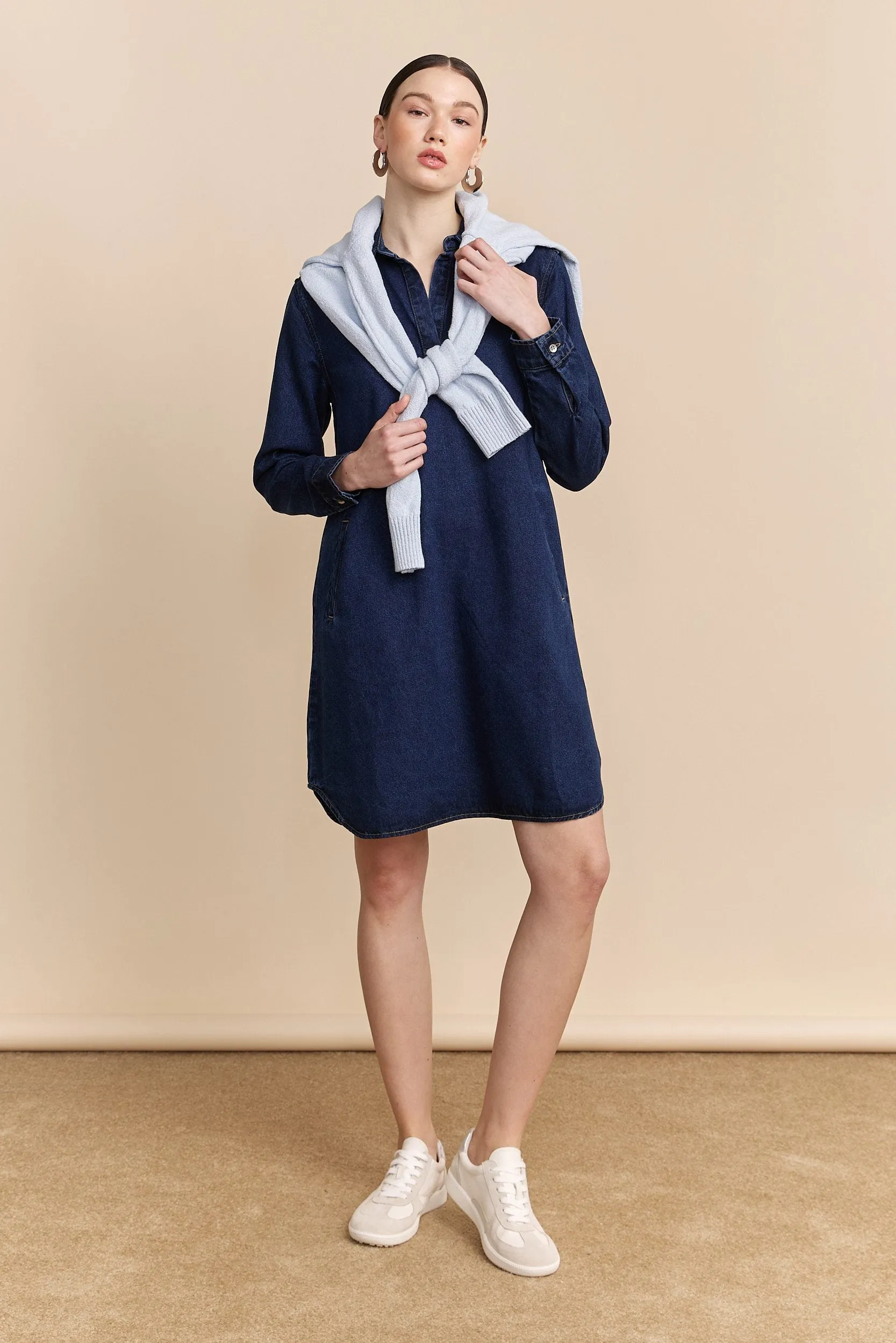 Denim dress sold by Tristan Style