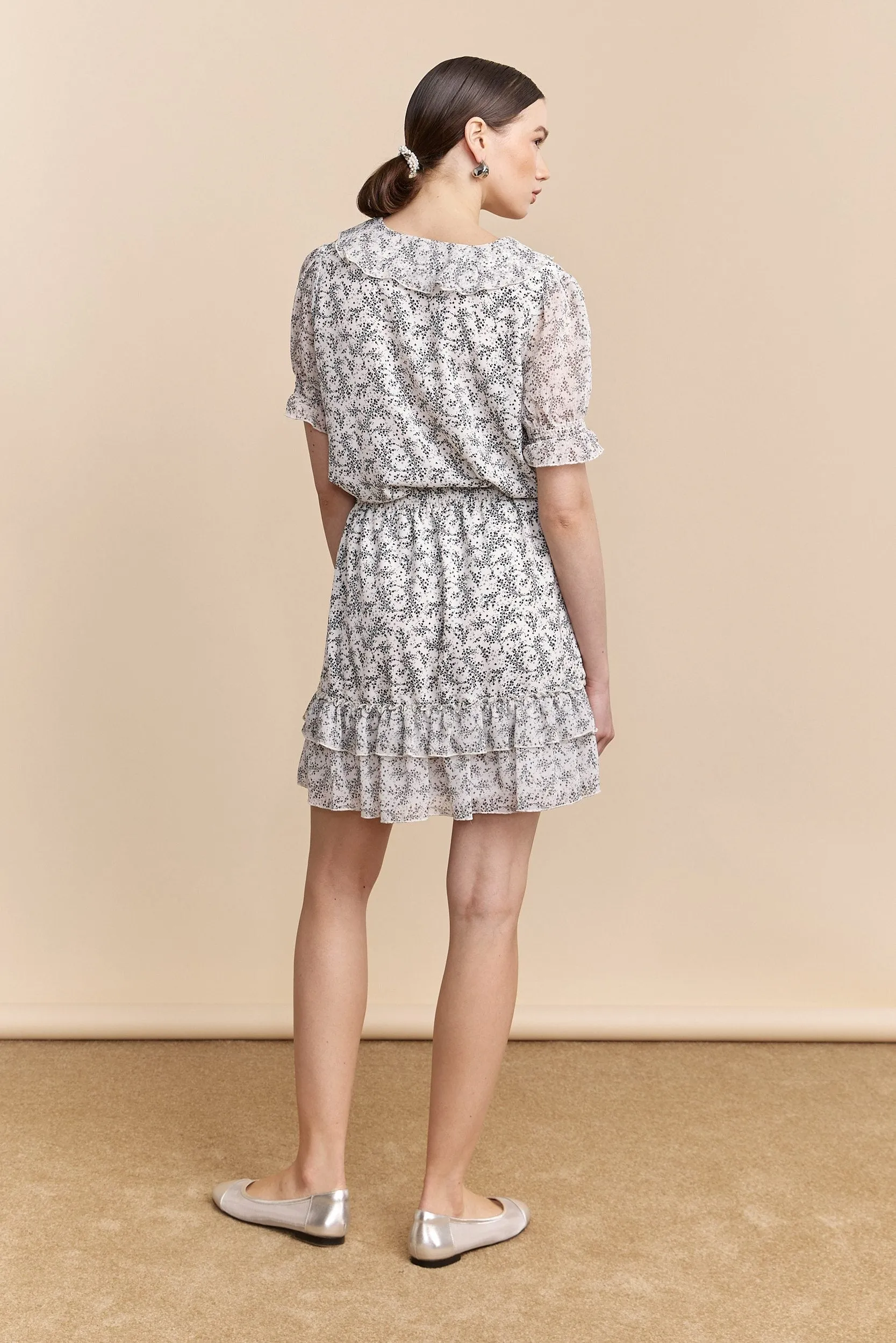 Floral printed skirt with frills sold by Tristan Style product image thumbnail 2