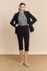 High waist capri with slit sold by Tristan Style