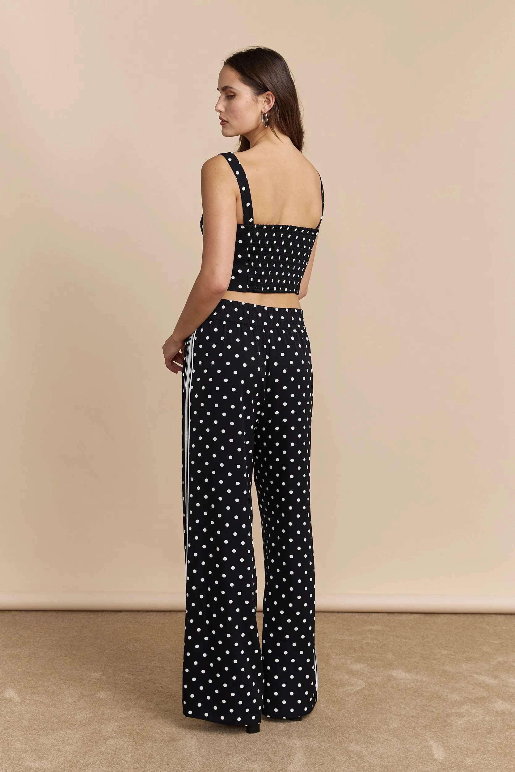 Polka dot wide leg pants sold by Tristan Style product image thumbnail 2