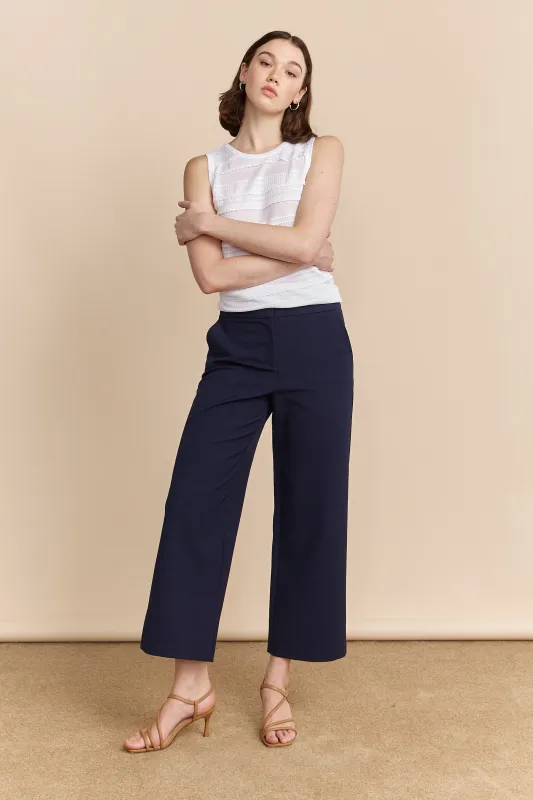 Wide leg high waist cropped pant sold by Tristan Style