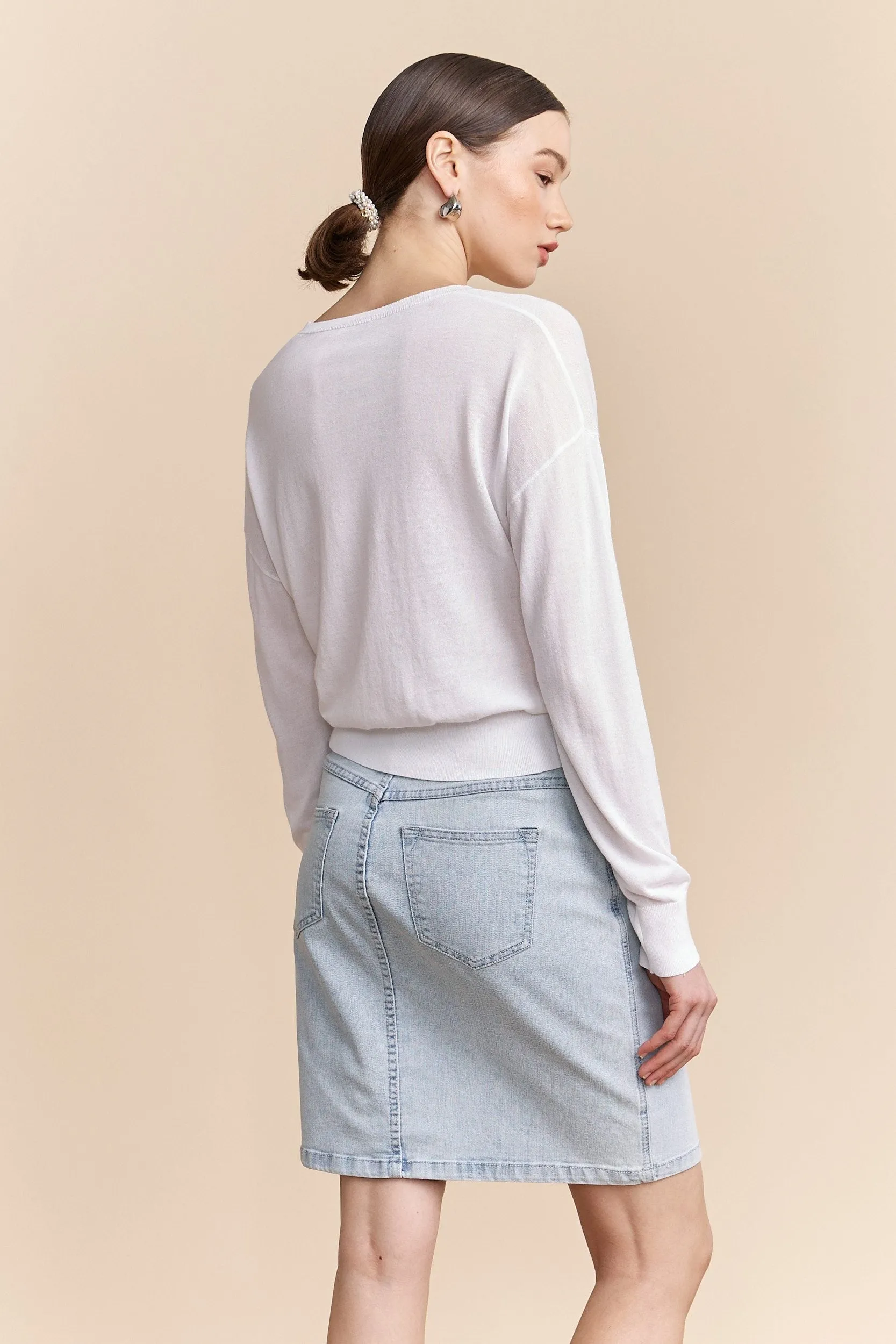 Lightweight knit sweater sold by Tristan Style product image thumbnail 2