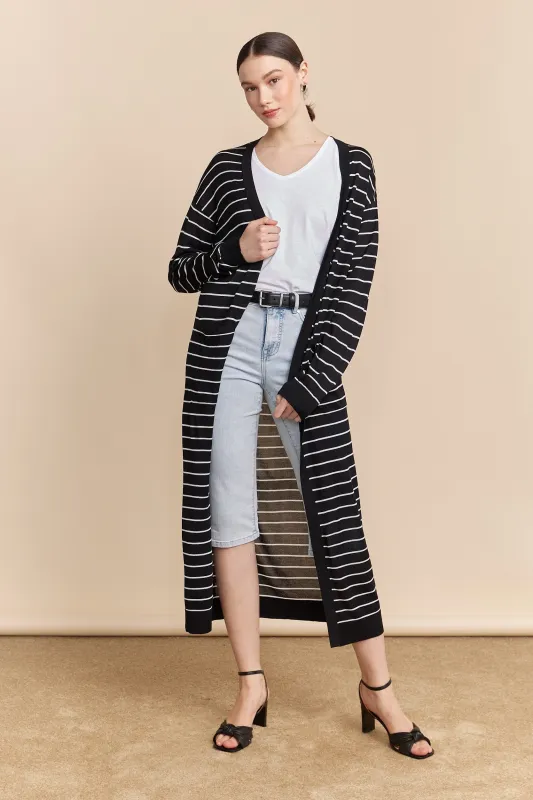Long knit cardigan sold by Tristan Style