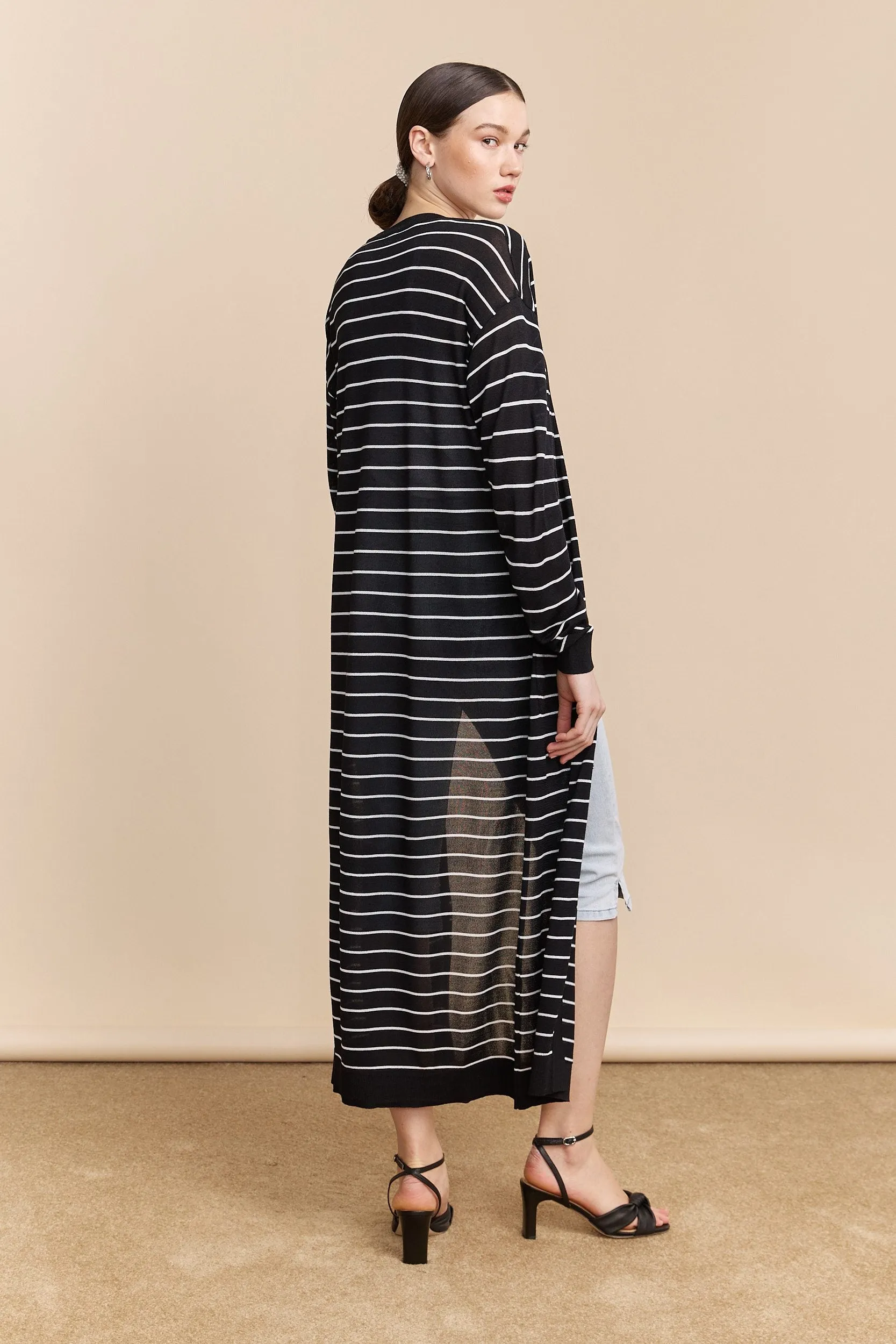 Long knit cardigan sold by Tristan Style product image thumbnail 2