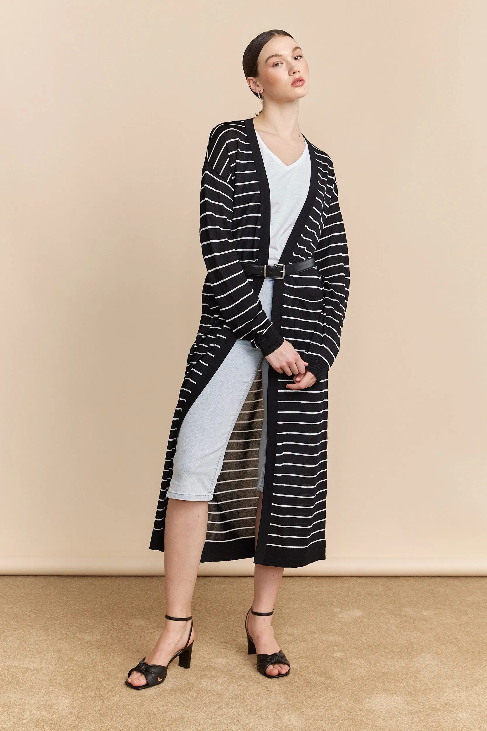 Long knit cardigan sold by Tristan Style product image thumbnail 4