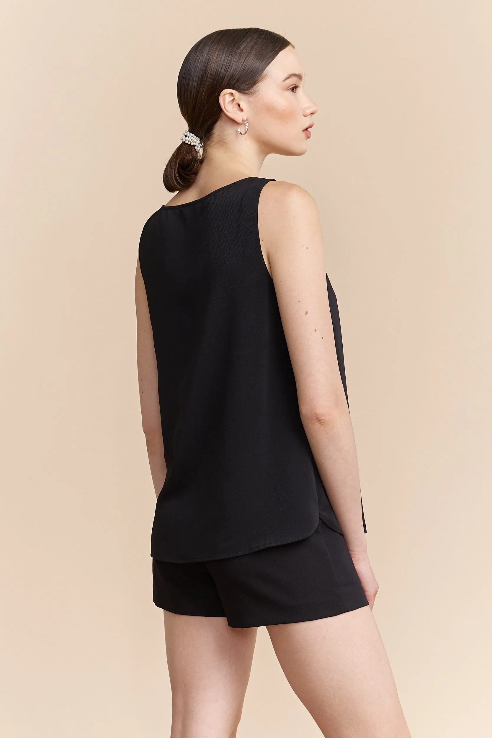 Sleeveless top with lace details sold by Tristan Style product image thumbnail 3