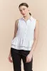 Sleeveless blouse with frills sold by Tristan Style