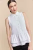 Sleeveless blouse with frills sold by Tristan Style