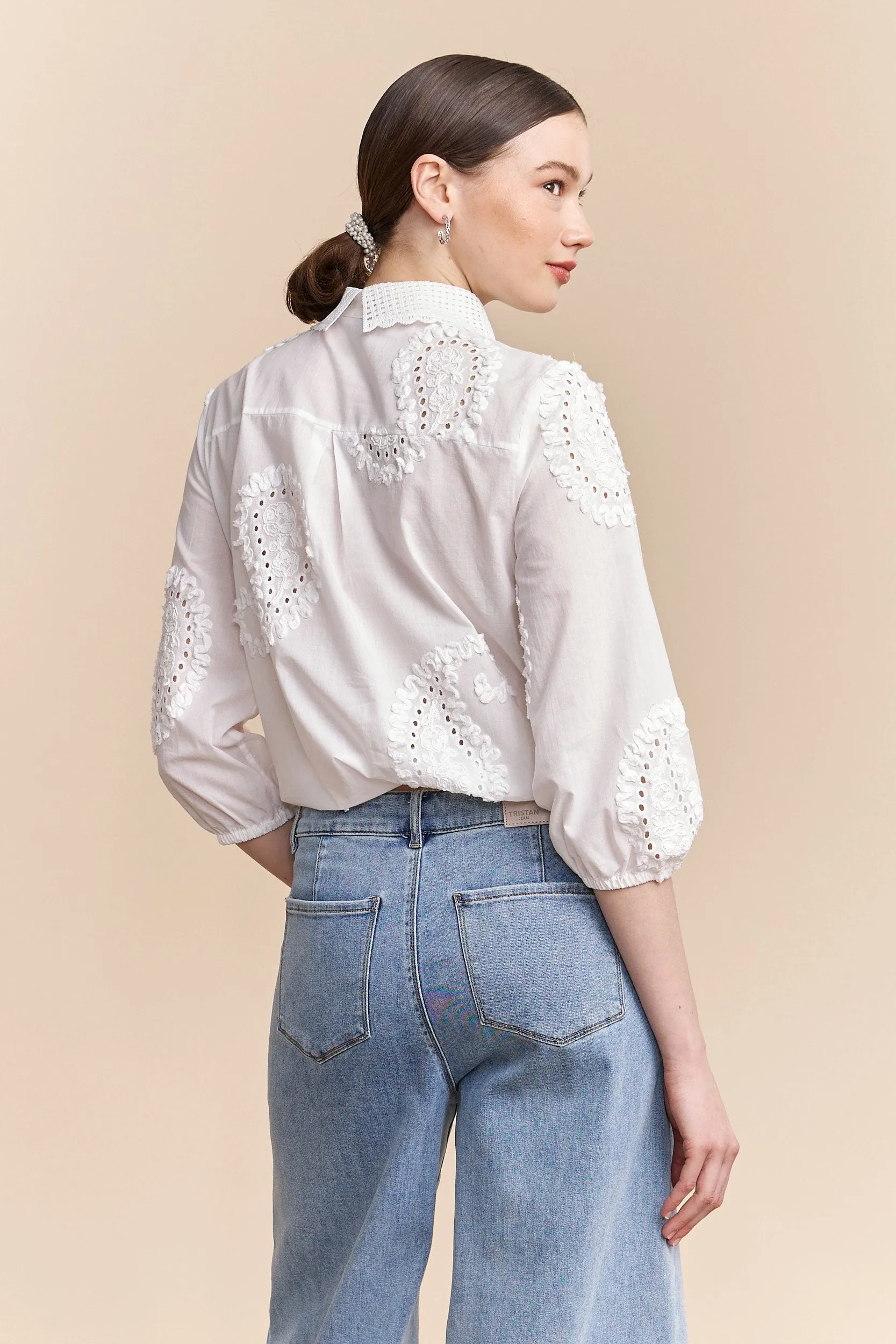 Loose shirt with drawstring sold by Tristan Style product image thumbnail 2