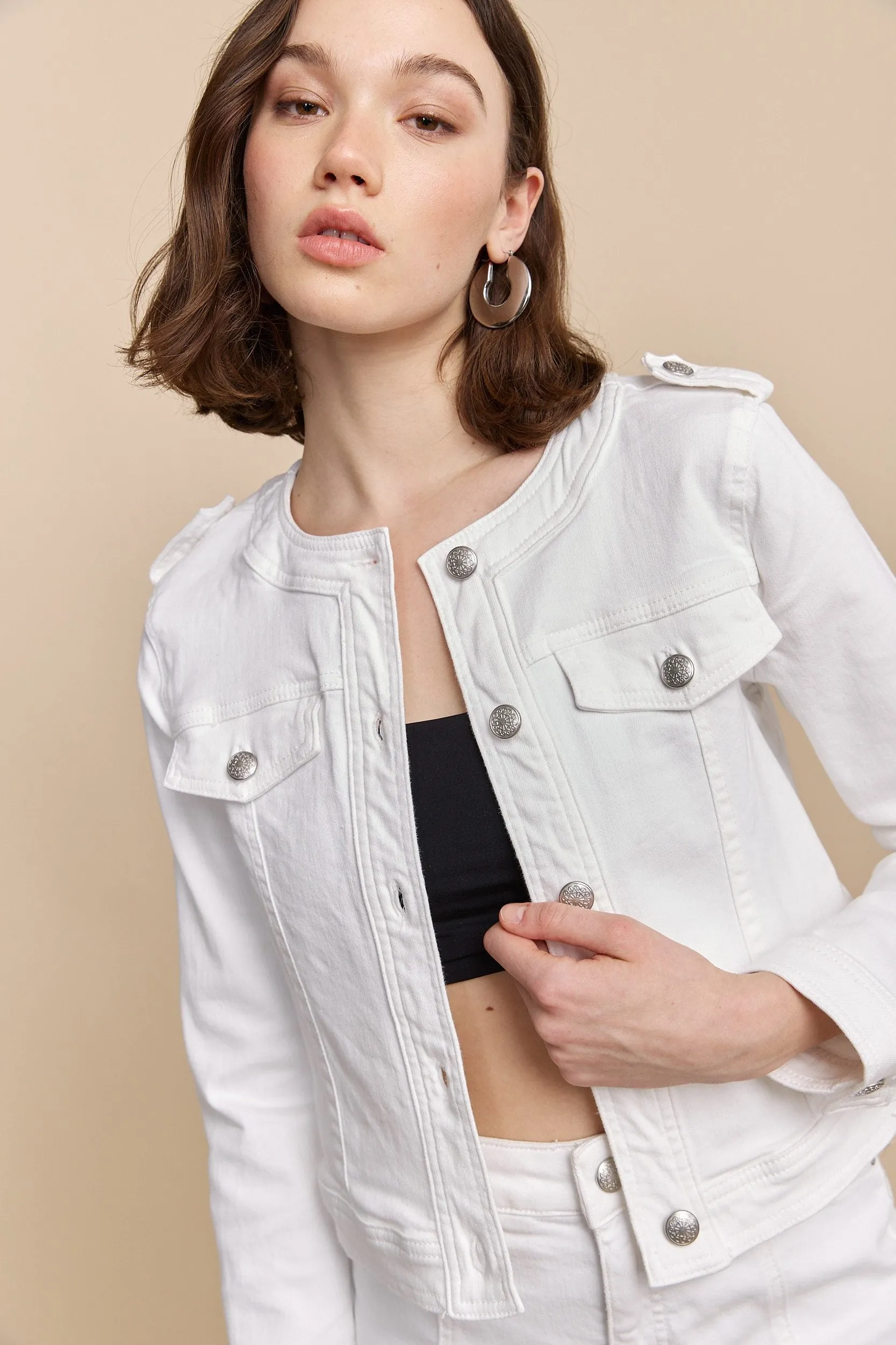 Denim casual jacket sold by Tristan Style product image thumbnail 3