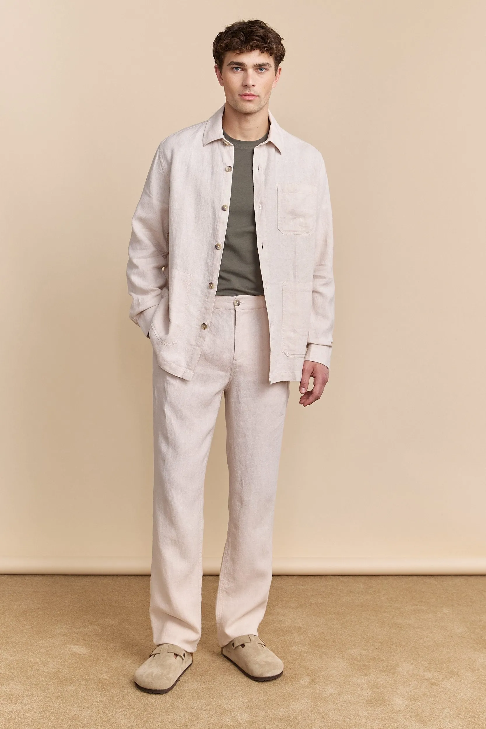 Linen pant with elastic sides sold by Tristan Style product image thumbnail 2