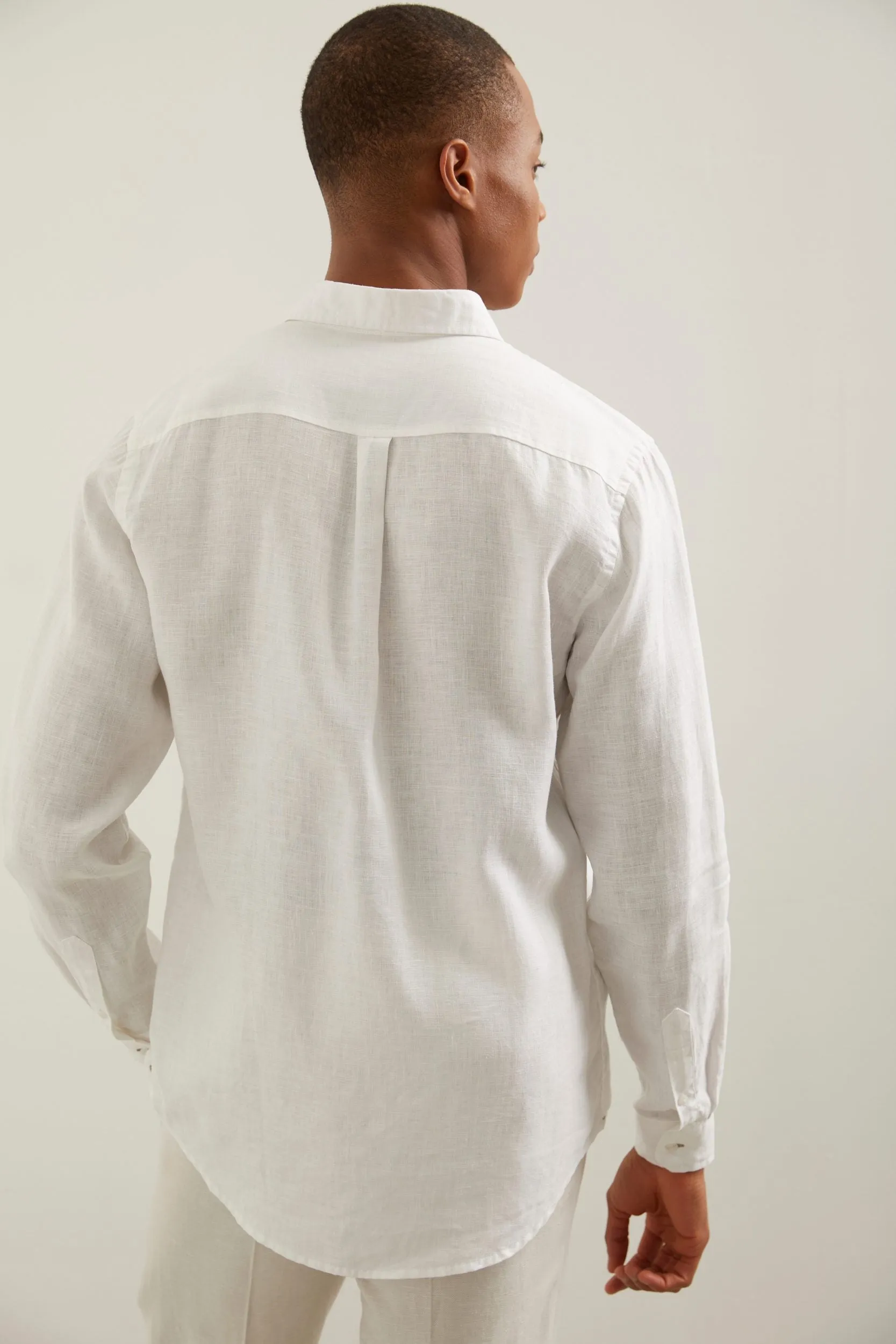 Semi-Fitted Linen shirt sold by Tristan Style product image thumbnail 2