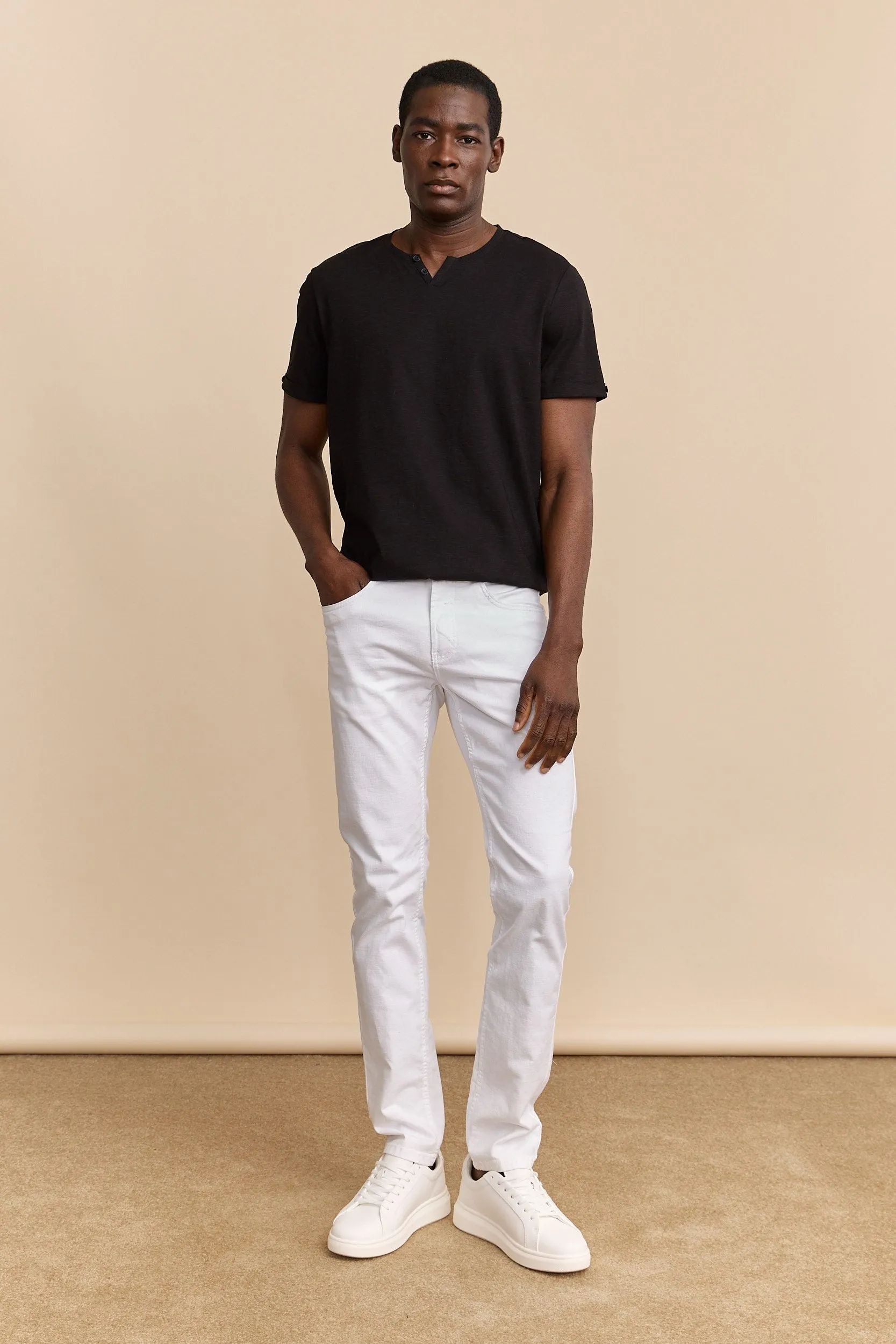 Mercerized slub jersey t-shirt sold by Tristan Style product image thumbnail 4