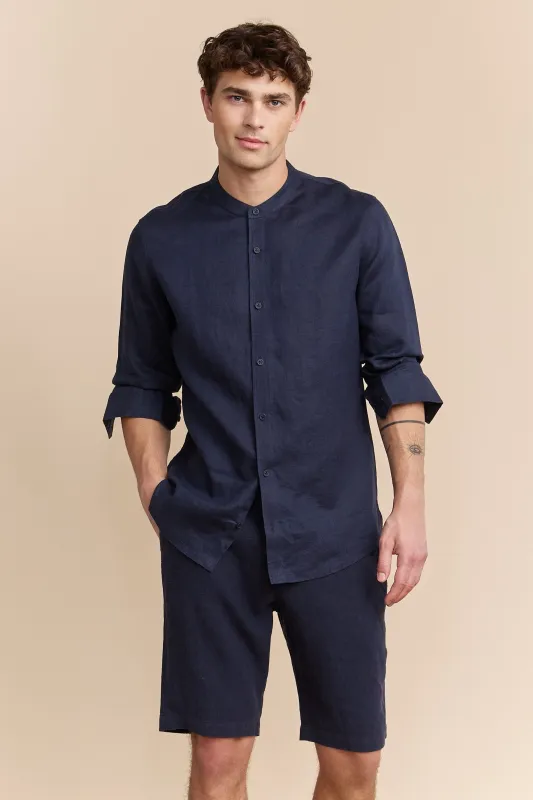 Mao collar shirt sold by Tristan Style