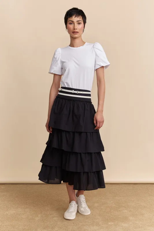 Fluid skirt with frills sold by Tristan Style