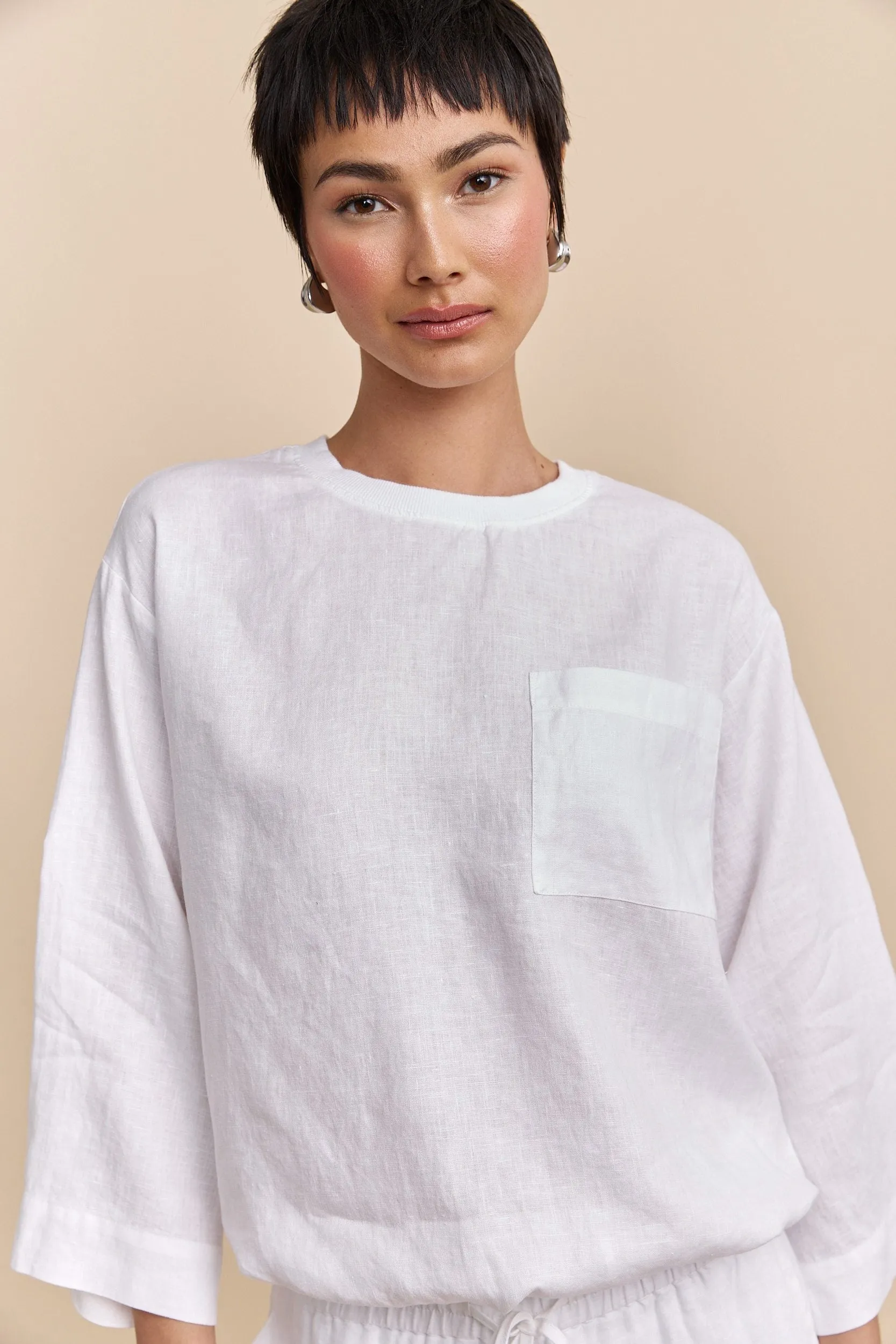 Oversized linen top sold by Tristan Style product image thumbnail 2
