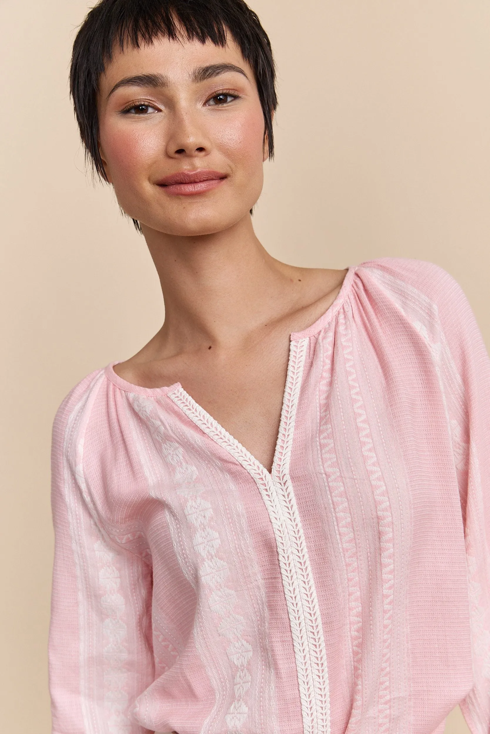 Blouse with embroidery details sold by Tristan Style product image thumbnail 3