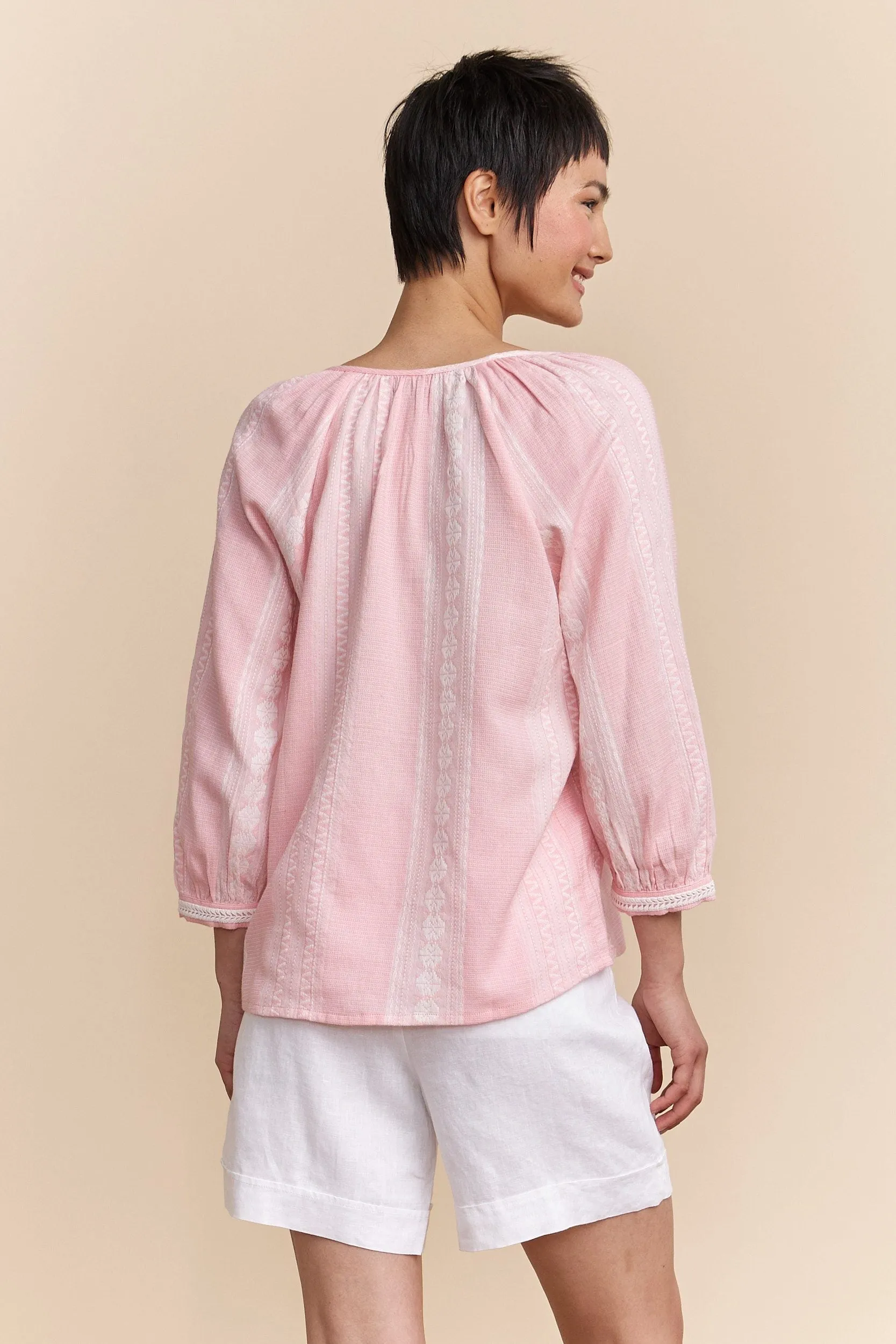 Blouse with embroidery details sold by Tristan Style product image thumbnail 2