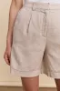 Linen shorts with elastic back sold by Tristan Style