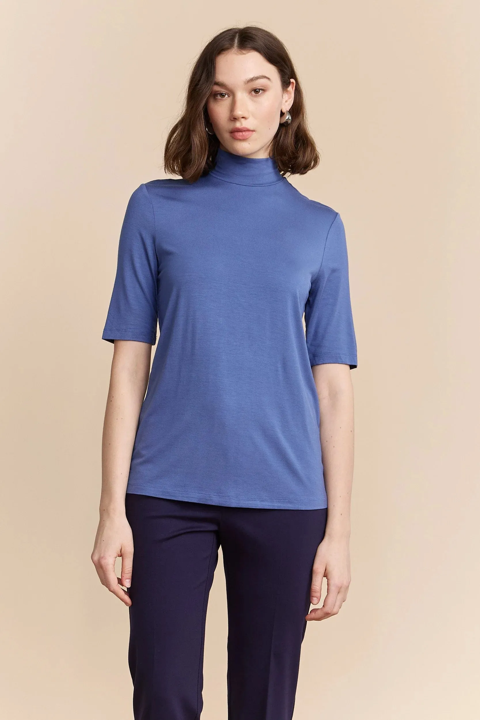 Mock neck top sold by Tristan Style
