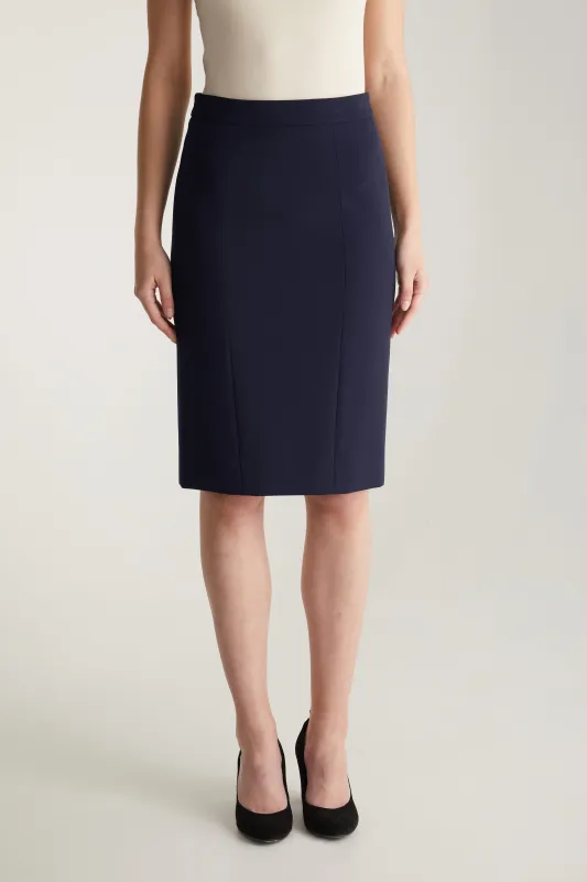 Pencil skirt with two back slits sold by Tristan Style