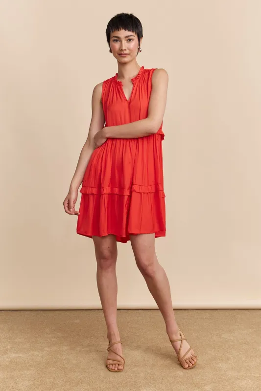 Fluid dress with frills sold by Tristan Style