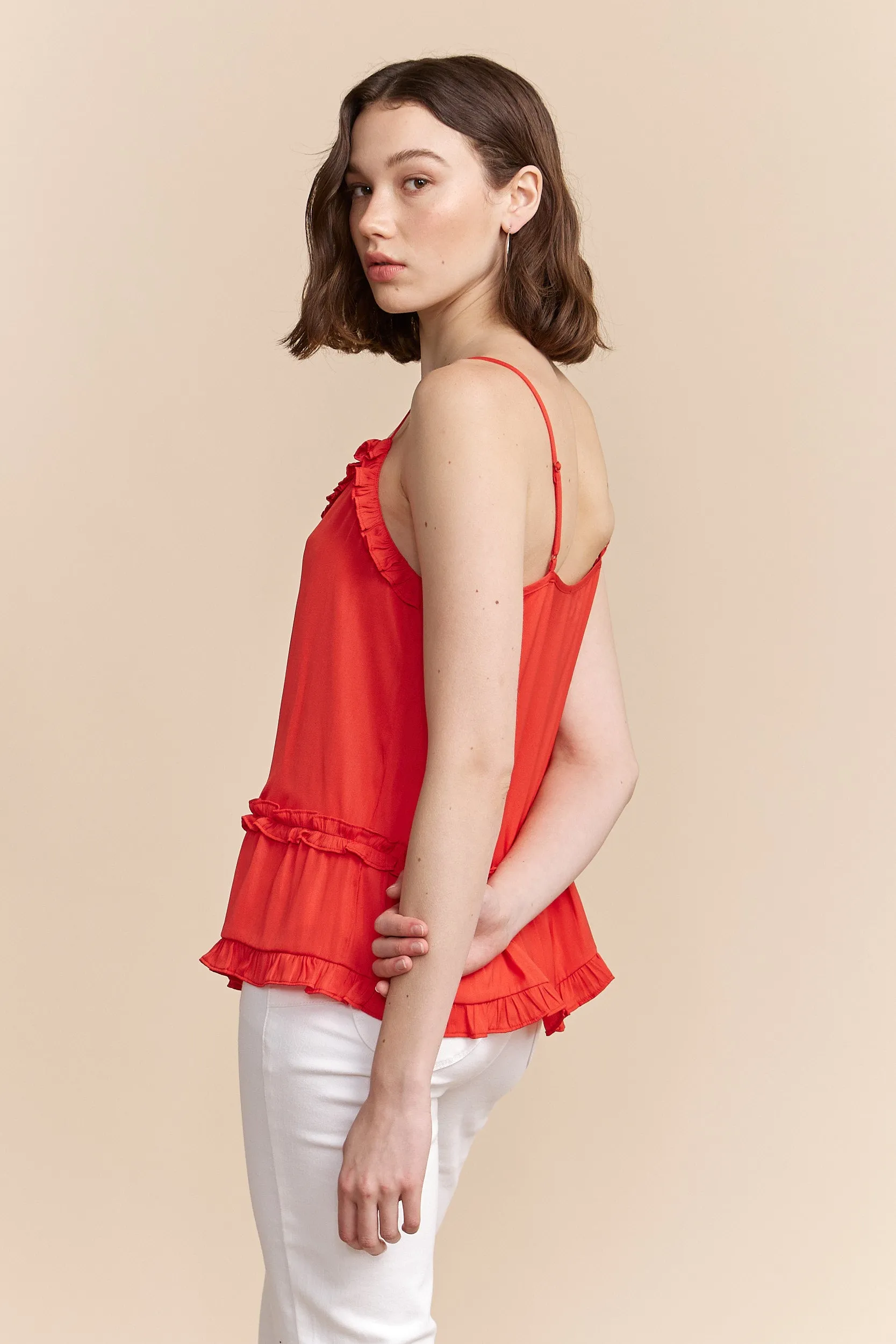 Sleeveless top with frills sold by Tristan Style product image thumbnail 5