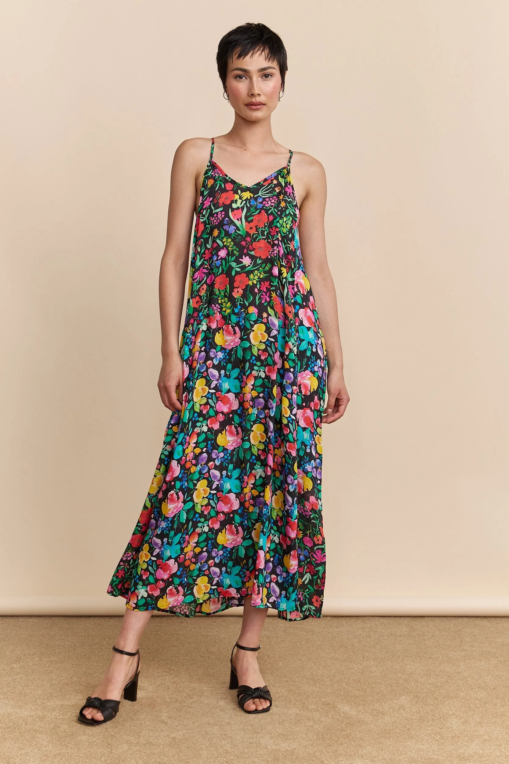 Maxi dress with floral print sold by Tristan Style