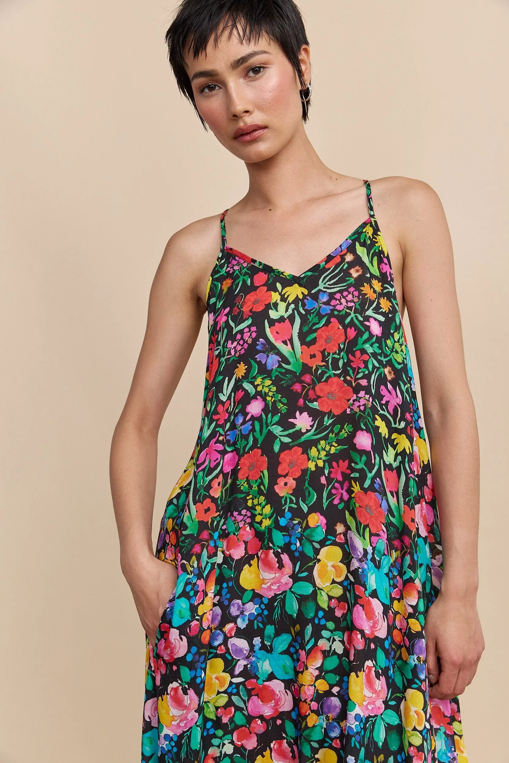 Maxi dress with floral print sold by Tristan Style product image thumbnail 3